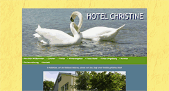 Desktop Screenshot of hotel-christine.de