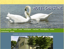 Tablet Screenshot of hotel-christine.de